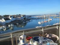 Vue du balcon. cliquez ici pour agrandir les photos de cette location à quiberon